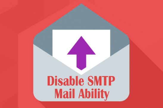 disable smtp mail ability cpanel